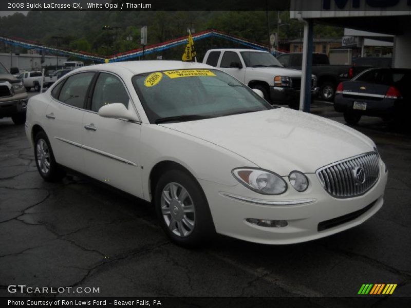 White Opal / Titanium 2008 Buick LaCrosse CX