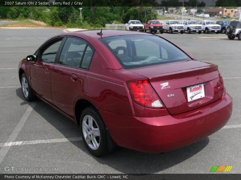 Berry Red / Gray 2007 Saturn ION 2 Sedan