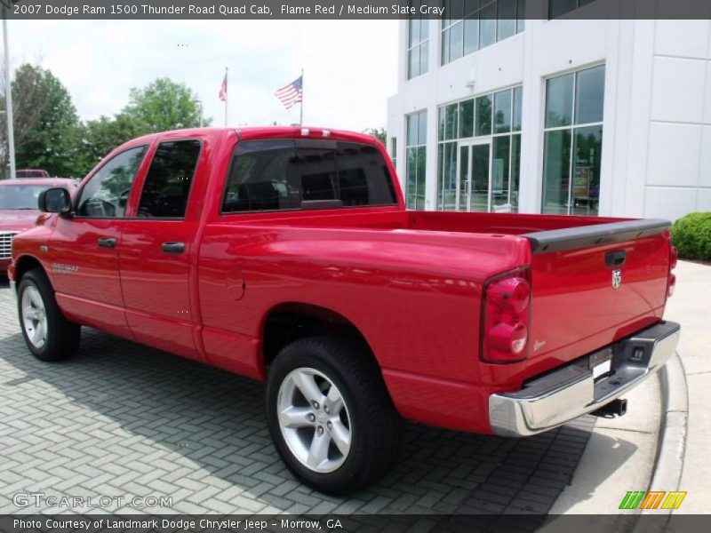 Flame Red / Medium Slate Gray 2007 Dodge Ram 1500 Thunder Road Quad Cab