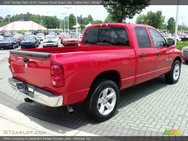 Flame Red / Medium Slate Gray 2007 Dodge Ram 1500 Thunder Road Quad Cab
