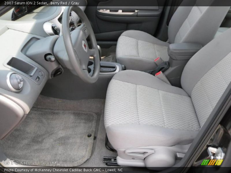 Berry Red / Gray 2007 Saturn ION 2 Sedan