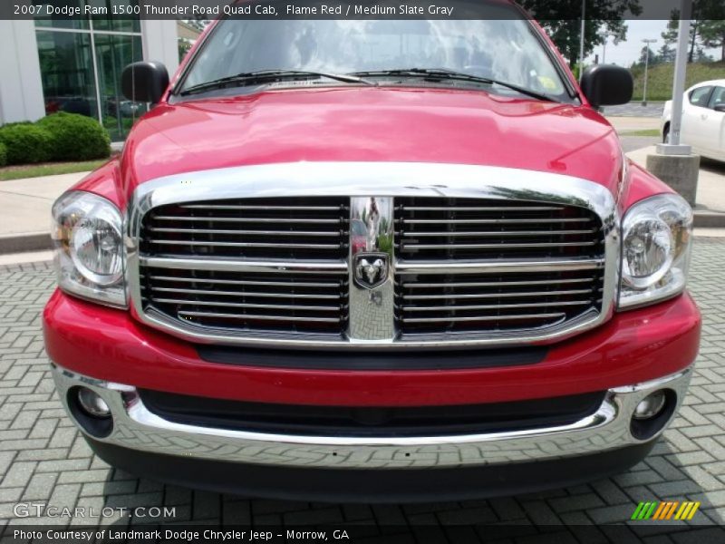Flame Red / Medium Slate Gray 2007 Dodge Ram 1500 Thunder Road Quad Cab