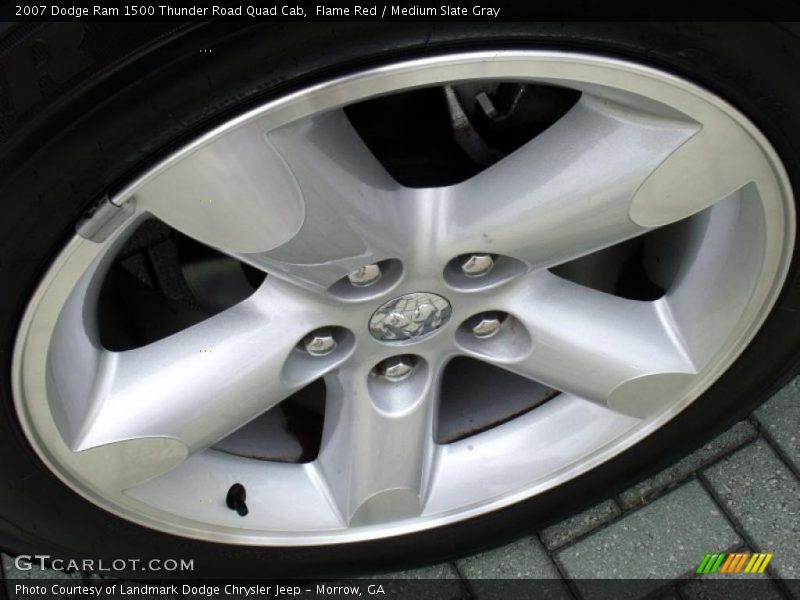 Flame Red / Medium Slate Gray 2007 Dodge Ram 1500 Thunder Road Quad Cab