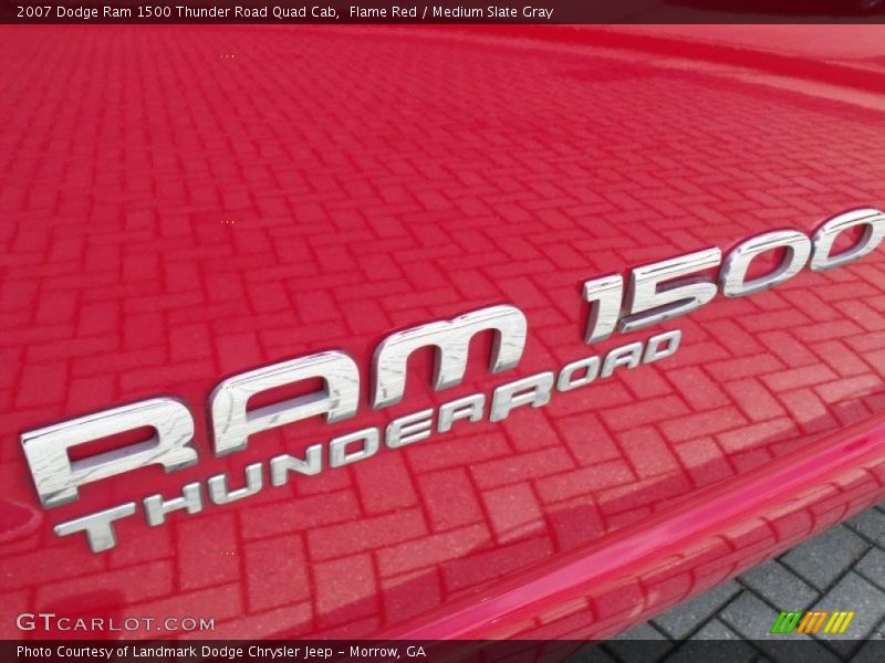 Flame Red / Medium Slate Gray 2007 Dodge Ram 1500 Thunder Road Quad Cab