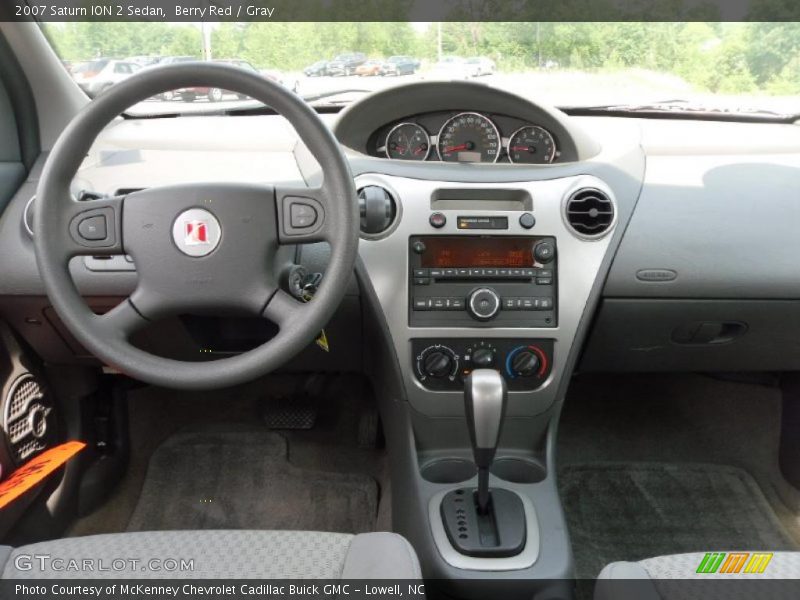 Berry Red / Gray 2007 Saturn ION 2 Sedan