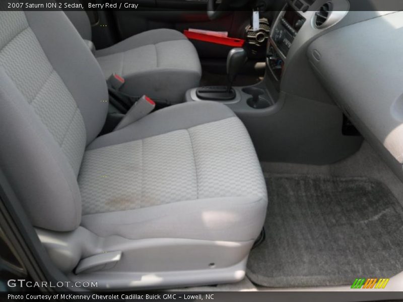 Berry Red / Gray 2007 Saturn ION 2 Sedan