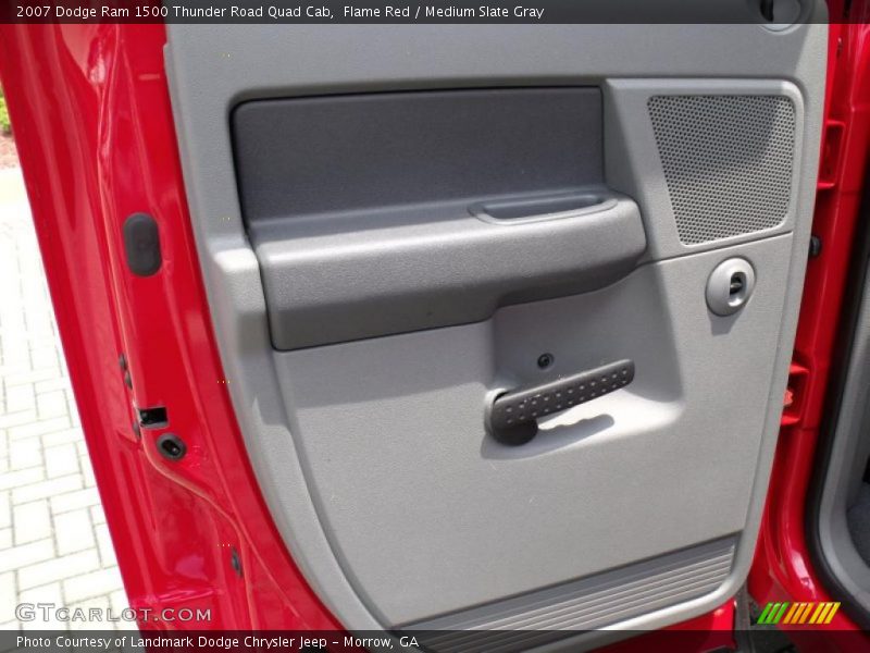 Flame Red / Medium Slate Gray 2007 Dodge Ram 1500 Thunder Road Quad Cab