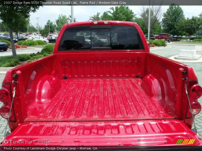 Flame Red / Medium Slate Gray 2007 Dodge Ram 1500 Thunder Road Quad Cab