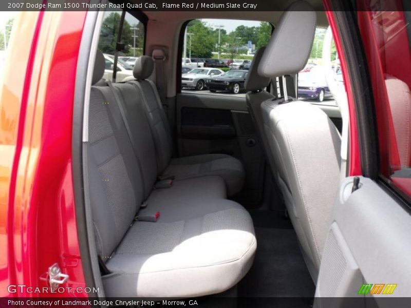 Flame Red / Medium Slate Gray 2007 Dodge Ram 1500 Thunder Road Quad Cab