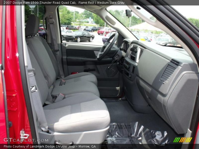 Flame Red / Medium Slate Gray 2007 Dodge Ram 1500 Thunder Road Quad Cab