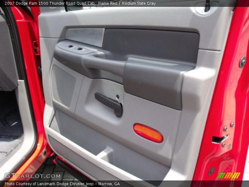 Flame Red / Medium Slate Gray 2007 Dodge Ram 1500 Thunder Road Quad Cab