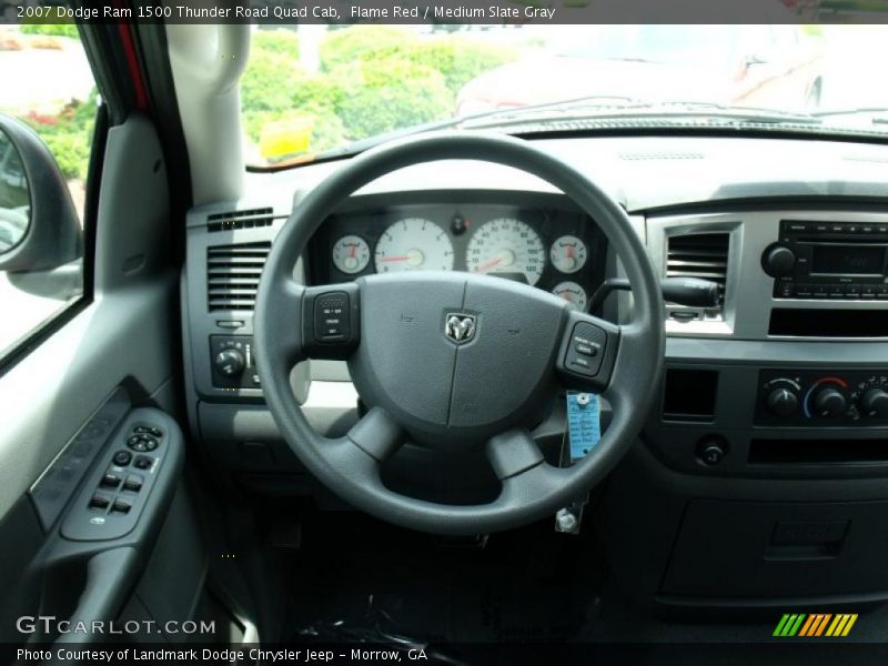 Flame Red / Medium Slate Gray 2007 Dodge Ram 1500 Thunder Road Quad Cab