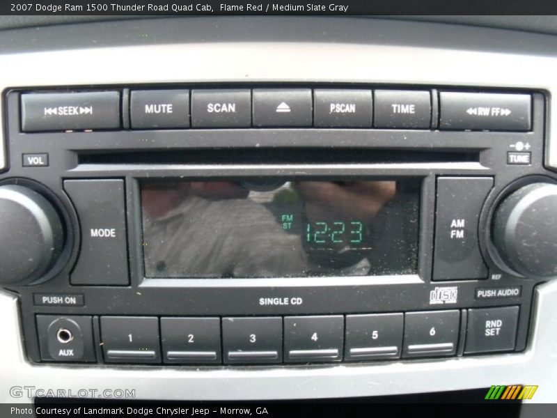 Flame Red / Medium Slate Gray 2007 Dodge Ram 1500 Thunder Road Quad Cab