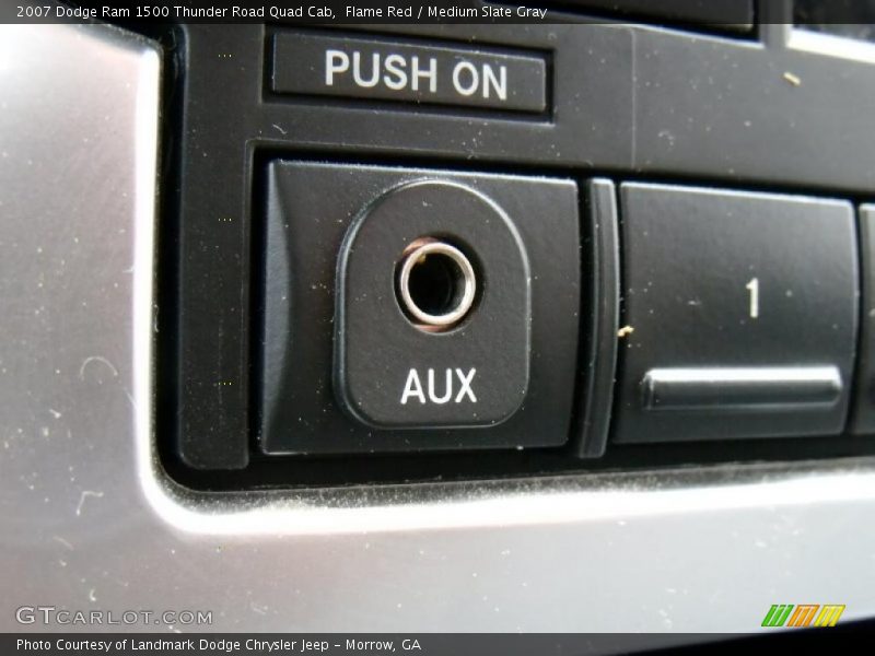 Flame Red / Medium Slate Gray 2007 Dodge Ram 1500 Thunder Road Quad Cab