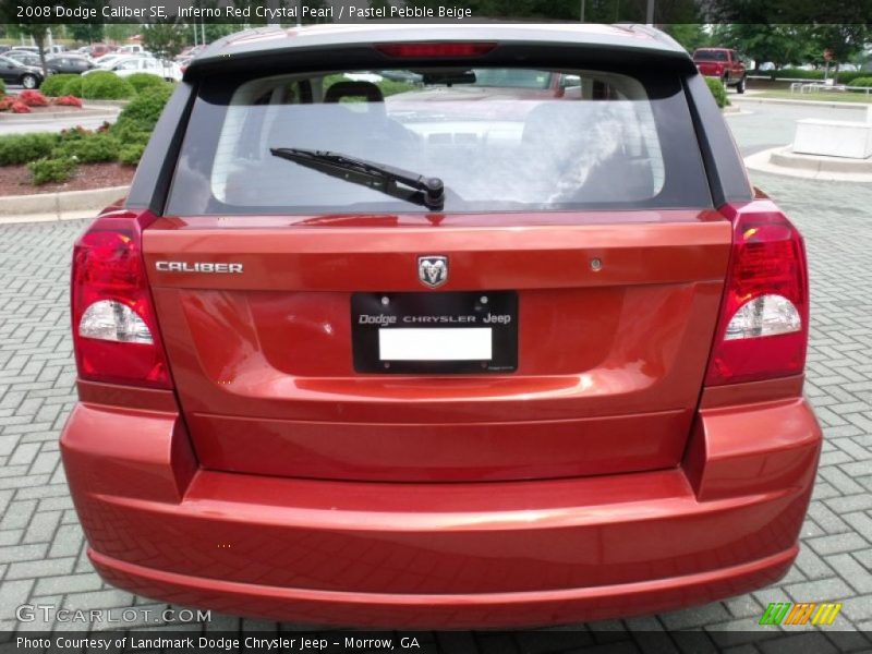 Inferno Red Crystal Pearl / Pastel Pebble Beige 2008 Dodge Caliber SE