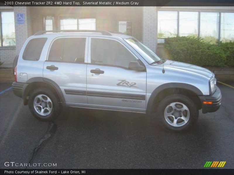 Silverleaf Metallic / Medium Gray 2003 Chevrolet Tracker ZR2 4WD Hard Top