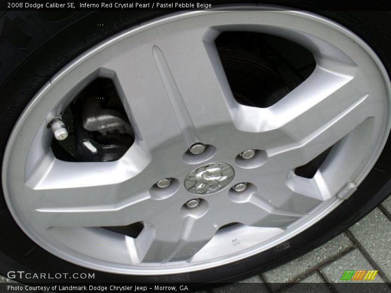 Inferno Red Crystal Pearl / Pastel Pebble Beige 2008 Dodge Caliber SE