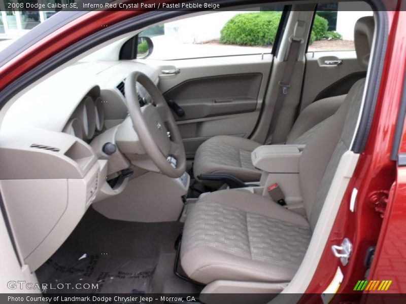 Inferno Red Crystal Pearl / Pastel Pebble Beige 2008 Dodge Caliber SE