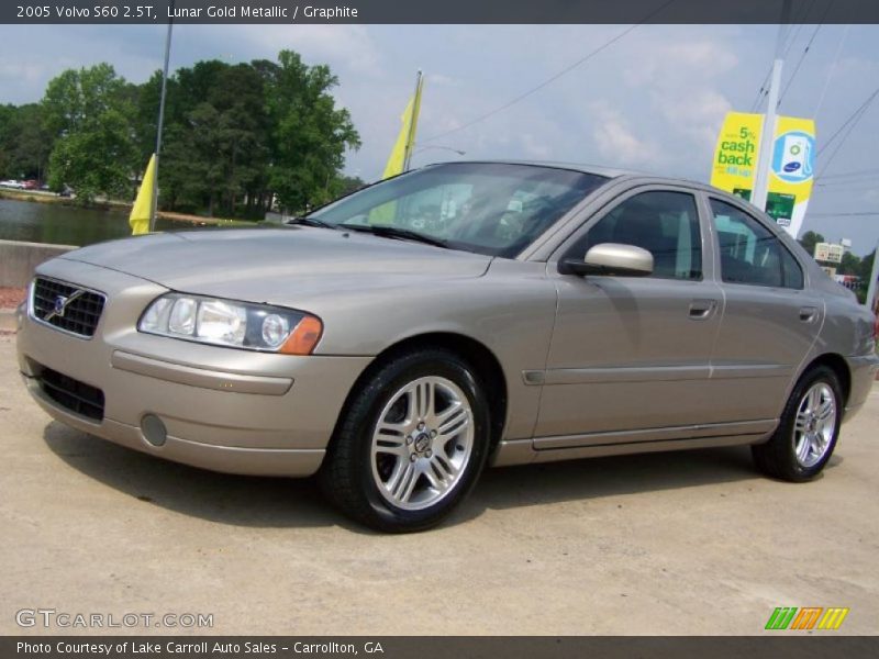 Lunar Gold Metallic / Graphite 2005 Volvo S60 2.5T