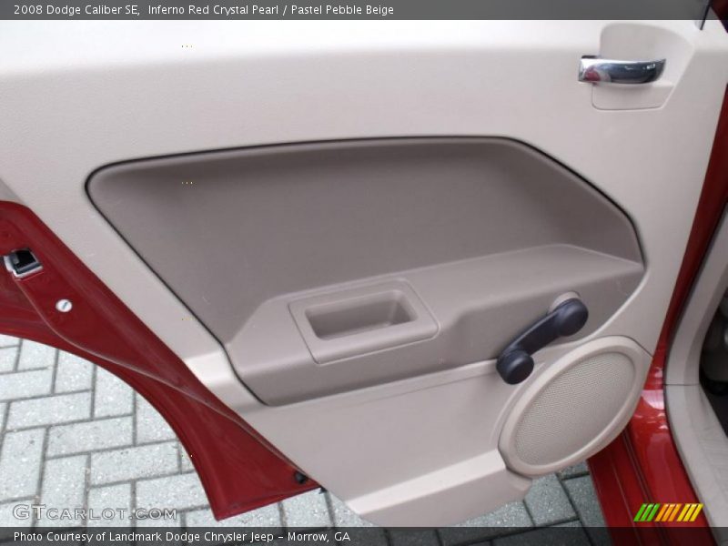 Inferno Red Crystal Pearl / Pastel Pebble Beige 2008 Dodge Caliber SE