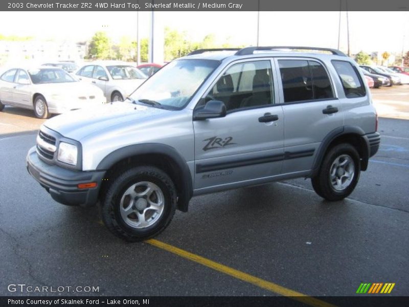 Silverleaf Metallic / Medium Gray 2003 Chevrolet Tracker ZR2 4WD Hard Top