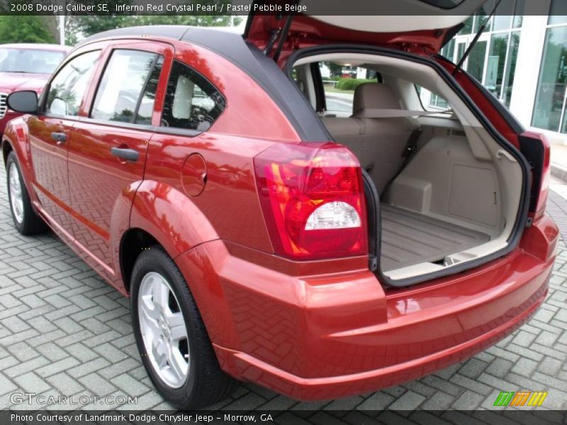 Inferno Red Crystal Pearl / Pastel Pebble Beige 2008 Dodge Caliber SE