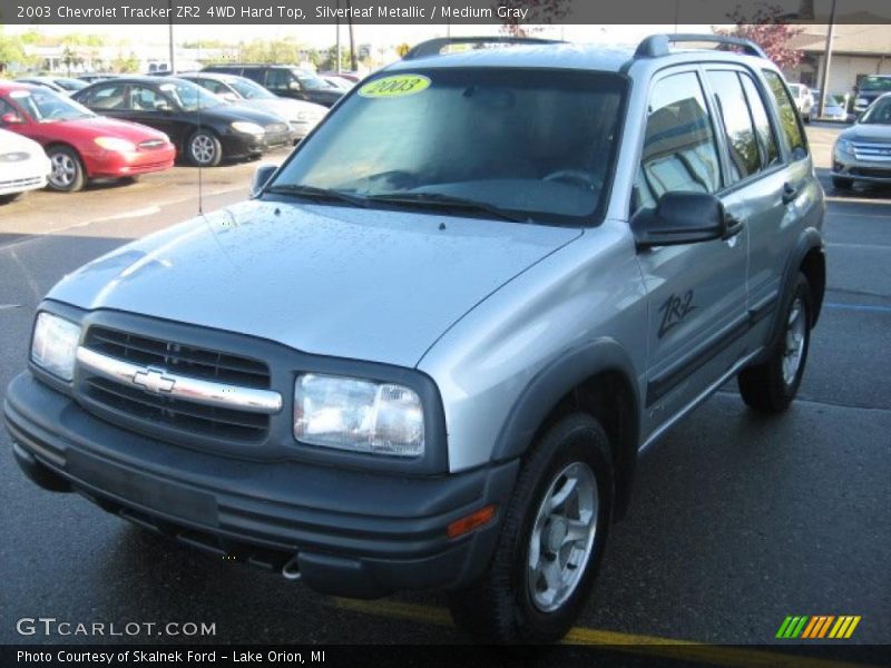 Silverleaf Metallic / Medium Gray 2003 Chevrolet Tracker ZR2 4WD Hard Top