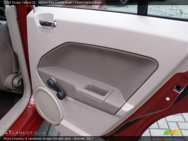 Inferno Red Crystal Pearl / Pastel Pebble Beige 2008 Dodge Caliber SE
