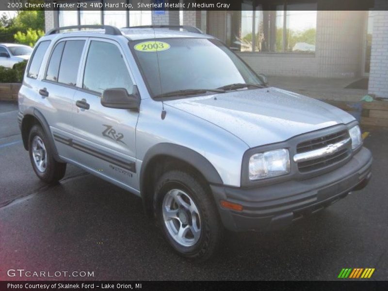 Silverleaf Metallic / Medium Gray 2003 Chevrolet Tracker ZR2 4WD Hard Top