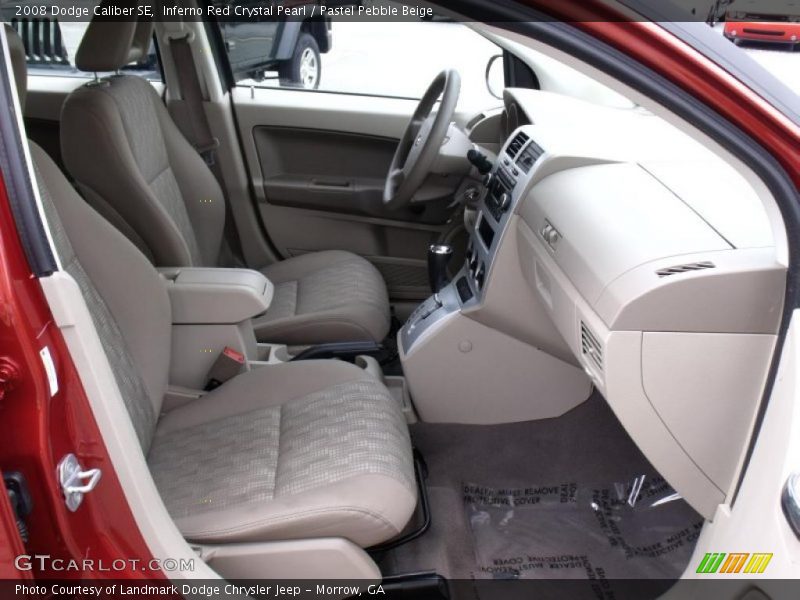 Inferno Red Crystal Pearl / Pastel Pebble Beige 2008 Dodge Caliber SE