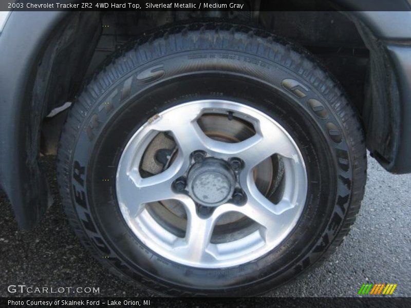 Silverleaf Metallic / Medium Gray 2003 Chevrolet Tracker ZR2 4WD Hard Top