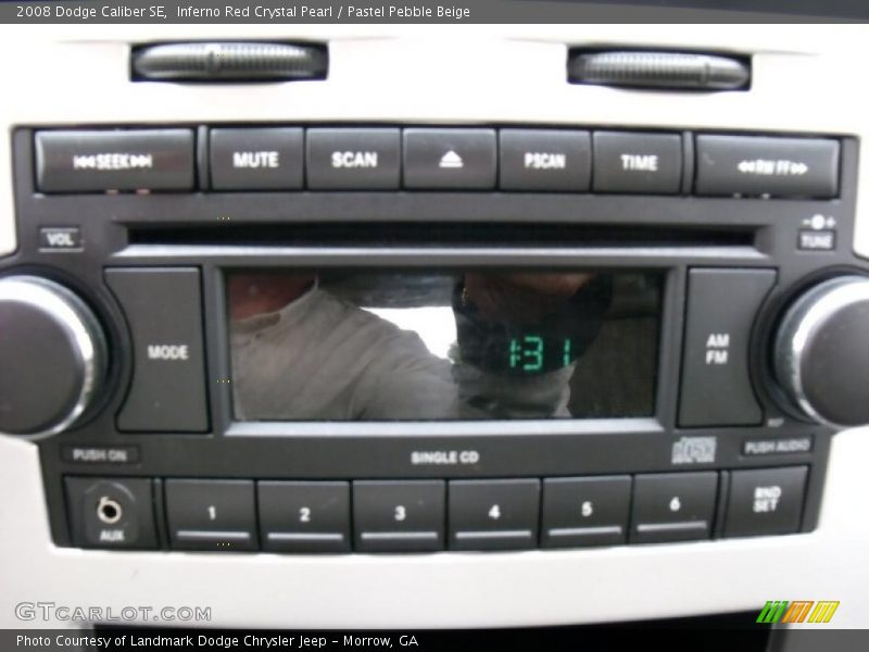Inferno Red Crystal Pearl / Pastel Pebble Beige 2008 Dodge Caliber SE