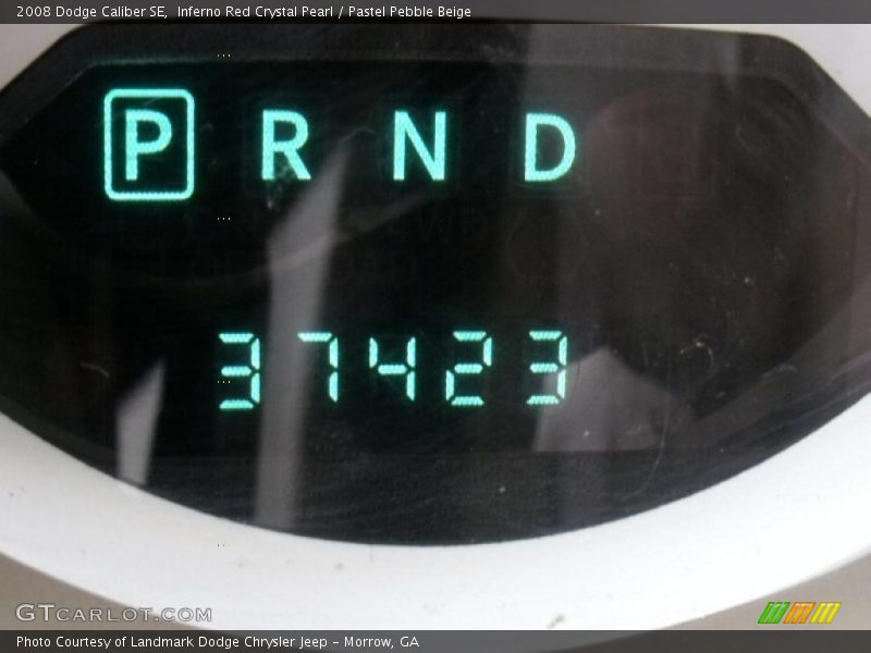Inferno Red Crystal Pearl / Pastel Pebble Beige 2008 Dodge Caliber SE
