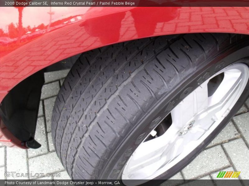 Inferno Red Crystal Pearl / Pastel Pebble Beige 2008 Dodge Caliber SE