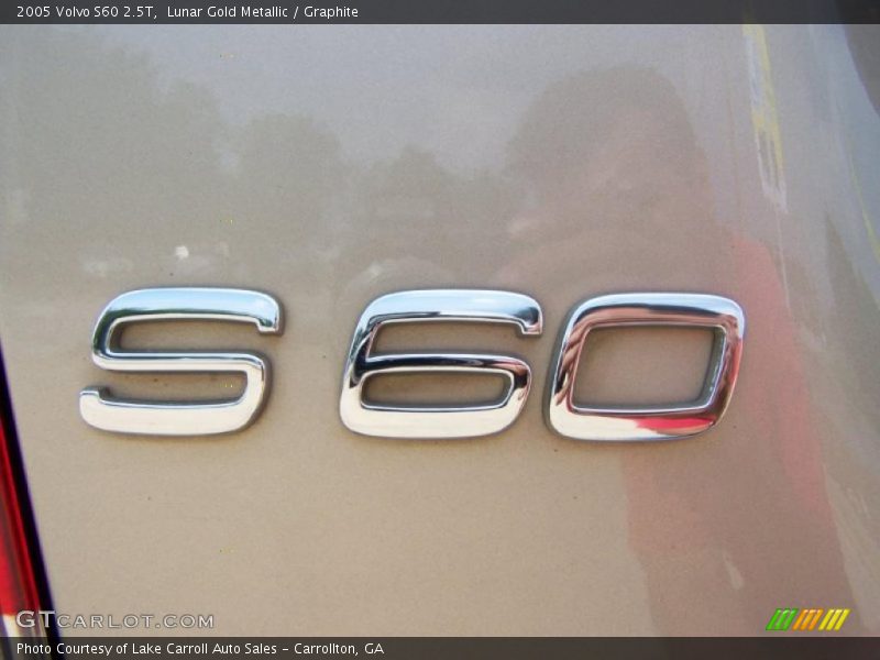 Lunar Gold Metallic / Graphite 2005 Volvo S60 2.5T