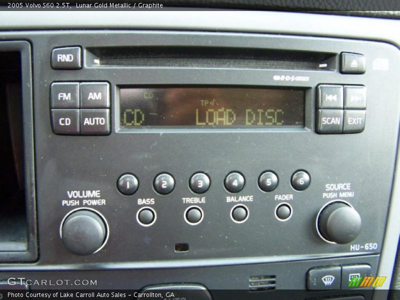 Lunar Gold Metallic / Graphite 2005 Volvo S60 2.5T