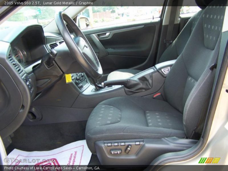 Lunar Gold Metallic / Graphite 2005 Volvo S60 2.5T