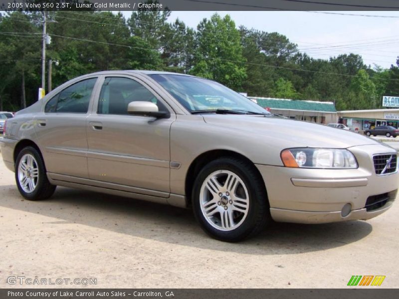 Lunar Gold Metallic / Graphite 2005 Volvo S60 2.5T