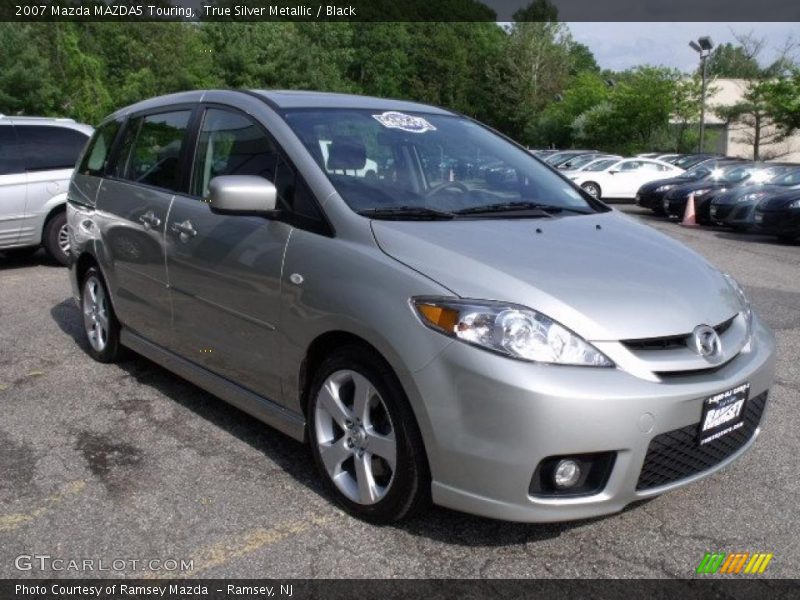 True Silver Metallic / Black 2007 Mazda MAZDA5 Touring