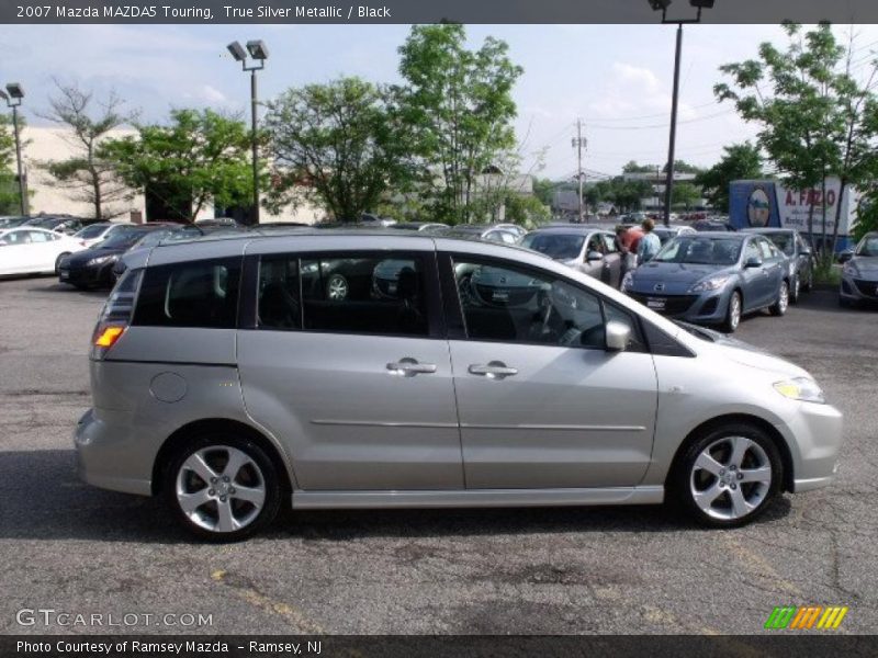 True Silver Metallic / Black 2007 Mazda MAZDA5 Touring
