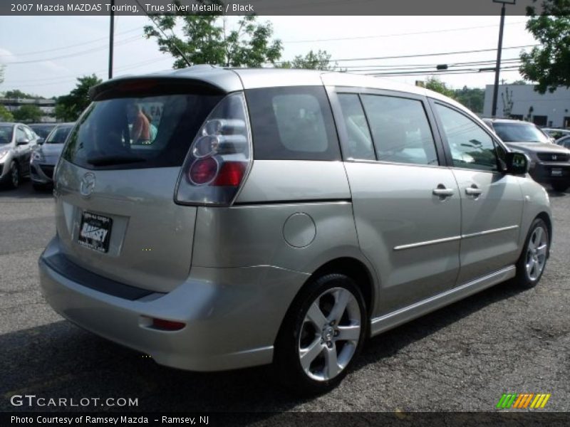 True Silver Metallic / Black 2007 Mazda MAZDA5 Touring