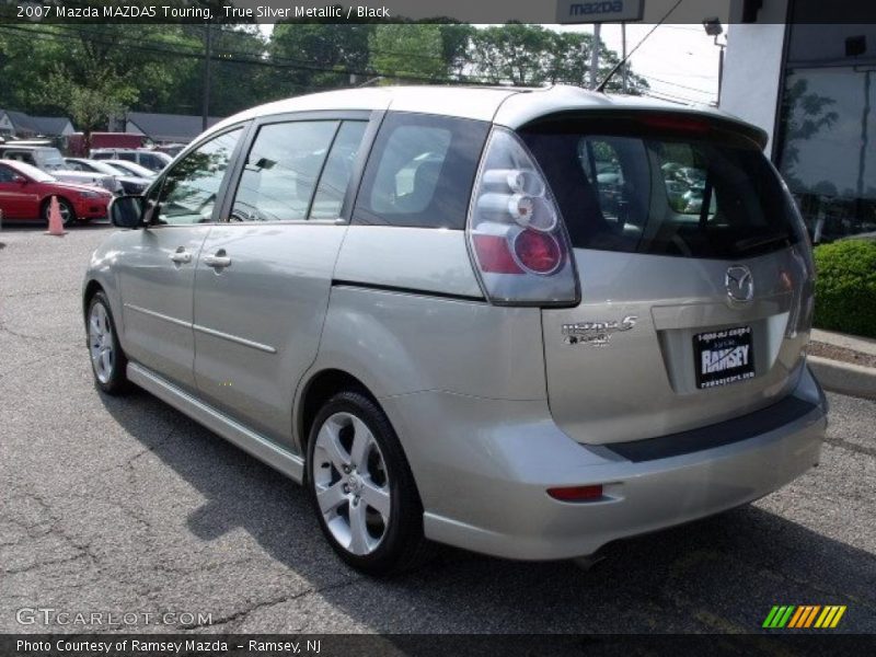True Silver Metallic / Black 2007 Mazda MAZDA5 Touring