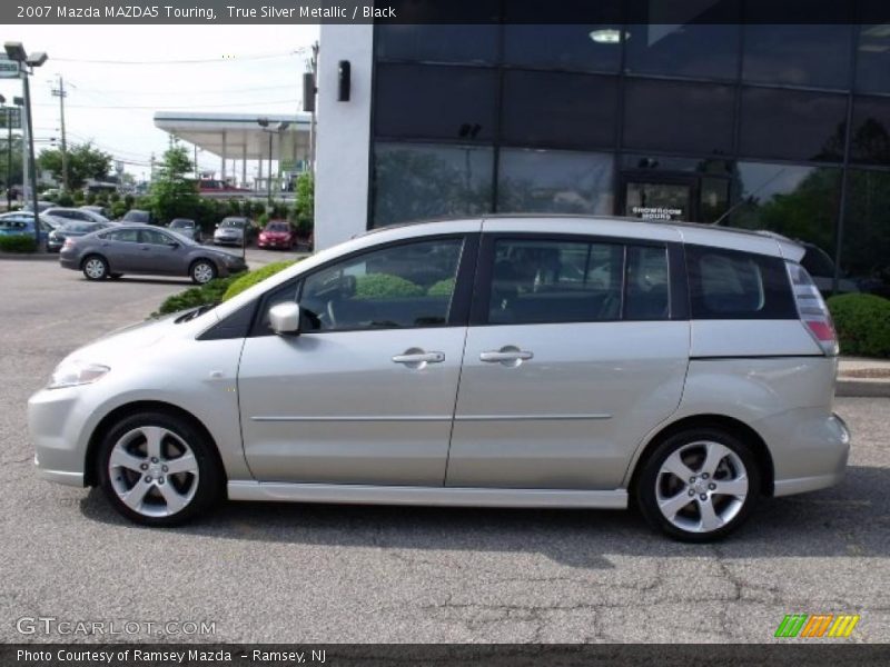 True Silver Metallic / Black 2007 Mazda MAZDA5 Touring
