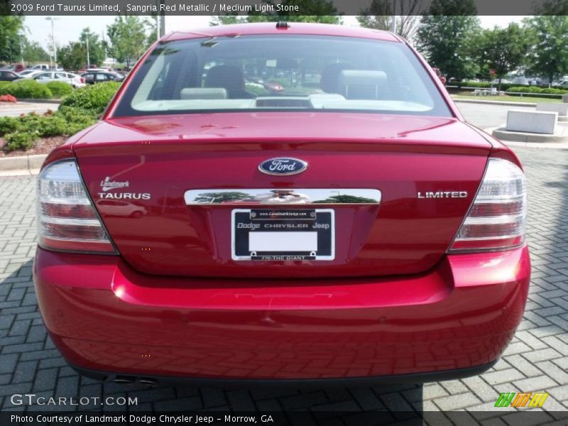 Sangria Red Metallic / Medium Light Stone 2009 Ford Taurus Limited