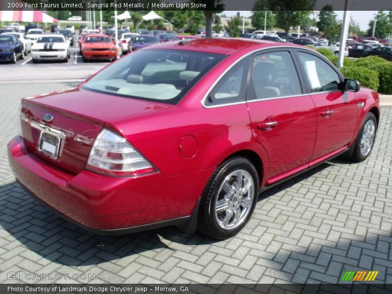 Sangria Red Metallic / Medium Light Stone 2009 Ford Taurus Limited