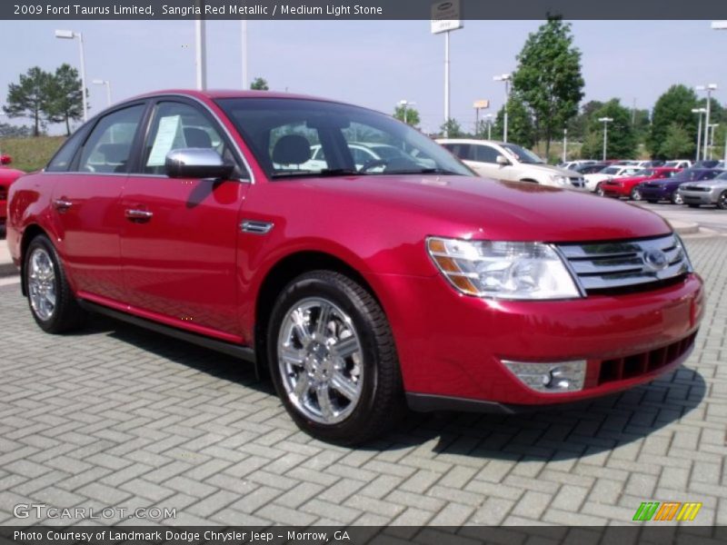 Sangria Red Metallic / Medium Light Stone 2009 Ford Taurus Limited