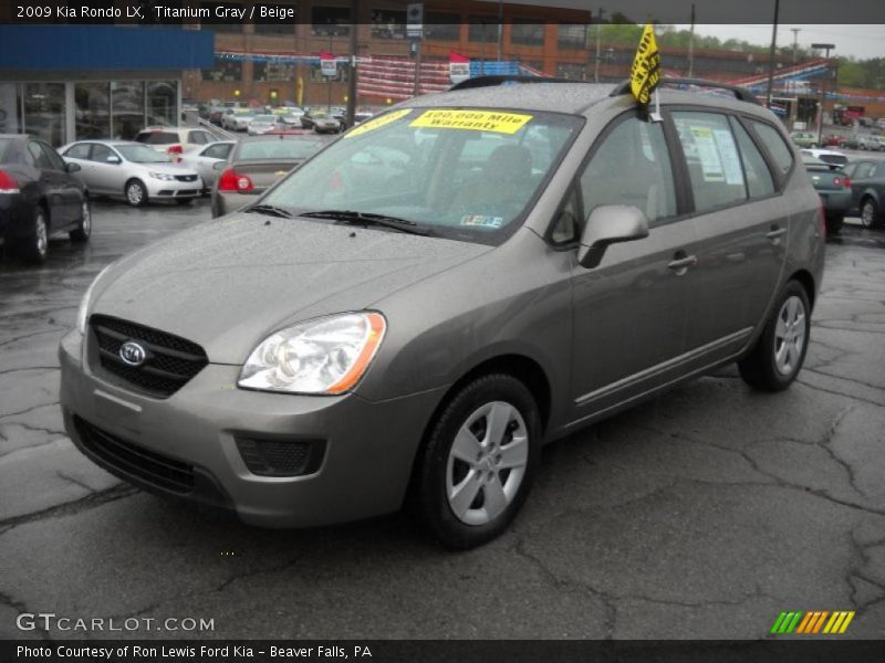 Titanium Gray / Beige 2009 Kia Rondo LX