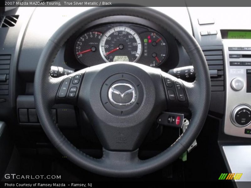 True Silver Metallic / Black 2007 Mazda MAZDA5 Touring