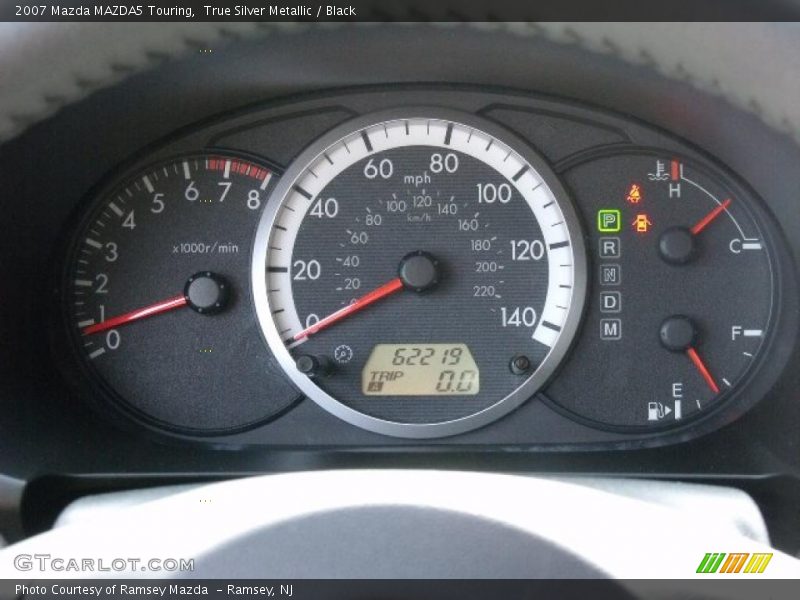 True Silver Metallic / Black 2007 Mazda MAZDA5 Touring