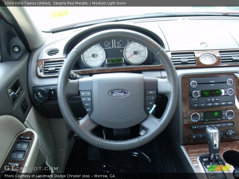 Sangria Red Metallic / Medium Light Stone 2009 Ford Taurus Limited